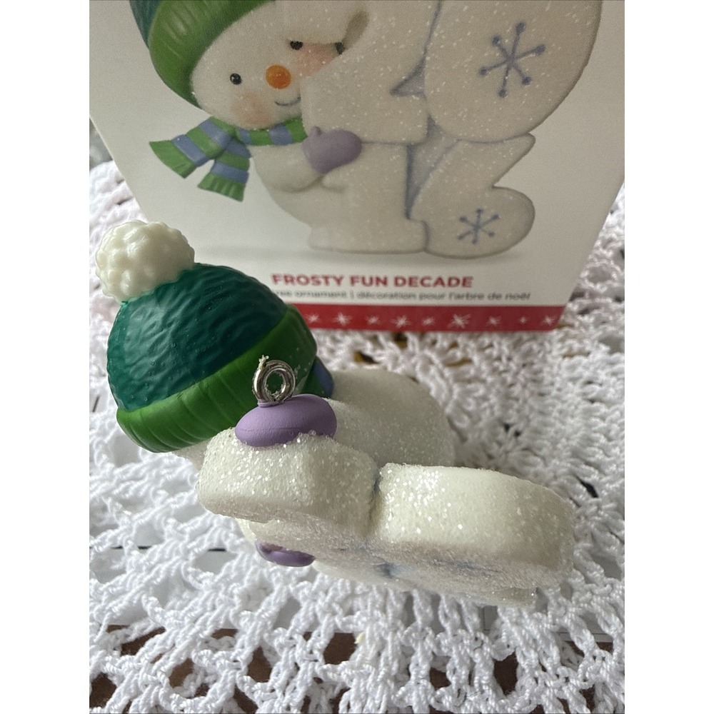 Hallmark Keepsake 2016 Frosty Fun Decade Ornament - Picture 2 of 6